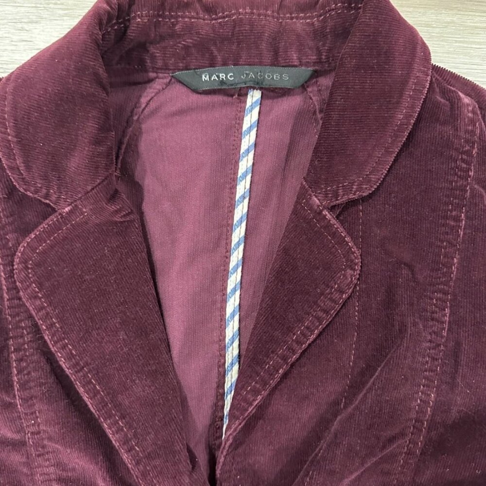 Marc Jacobs Blazer Women’s 4 Ribbons Pockets Ruched Jacket Vintage D domi2796 - Picture 2 of 3